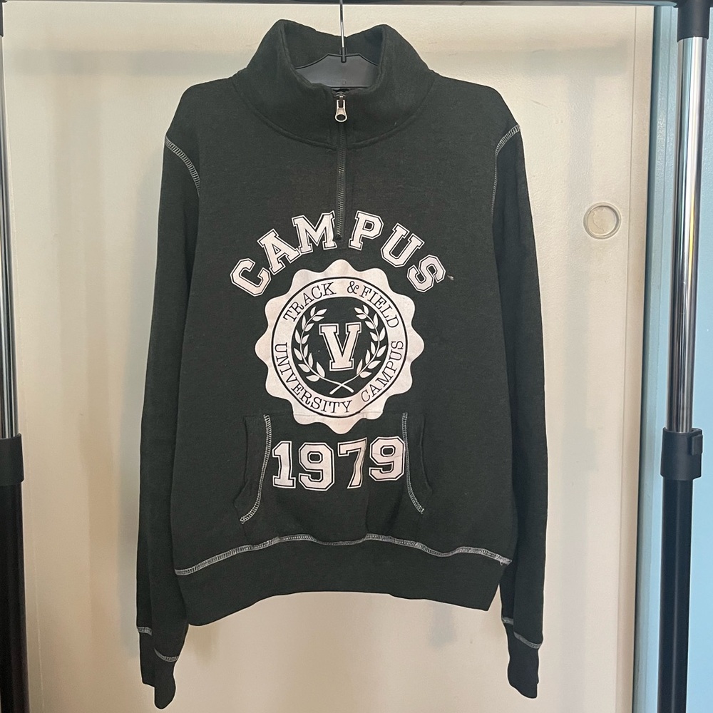 Bluecrush Green Quarter-Zip Sweatshirt